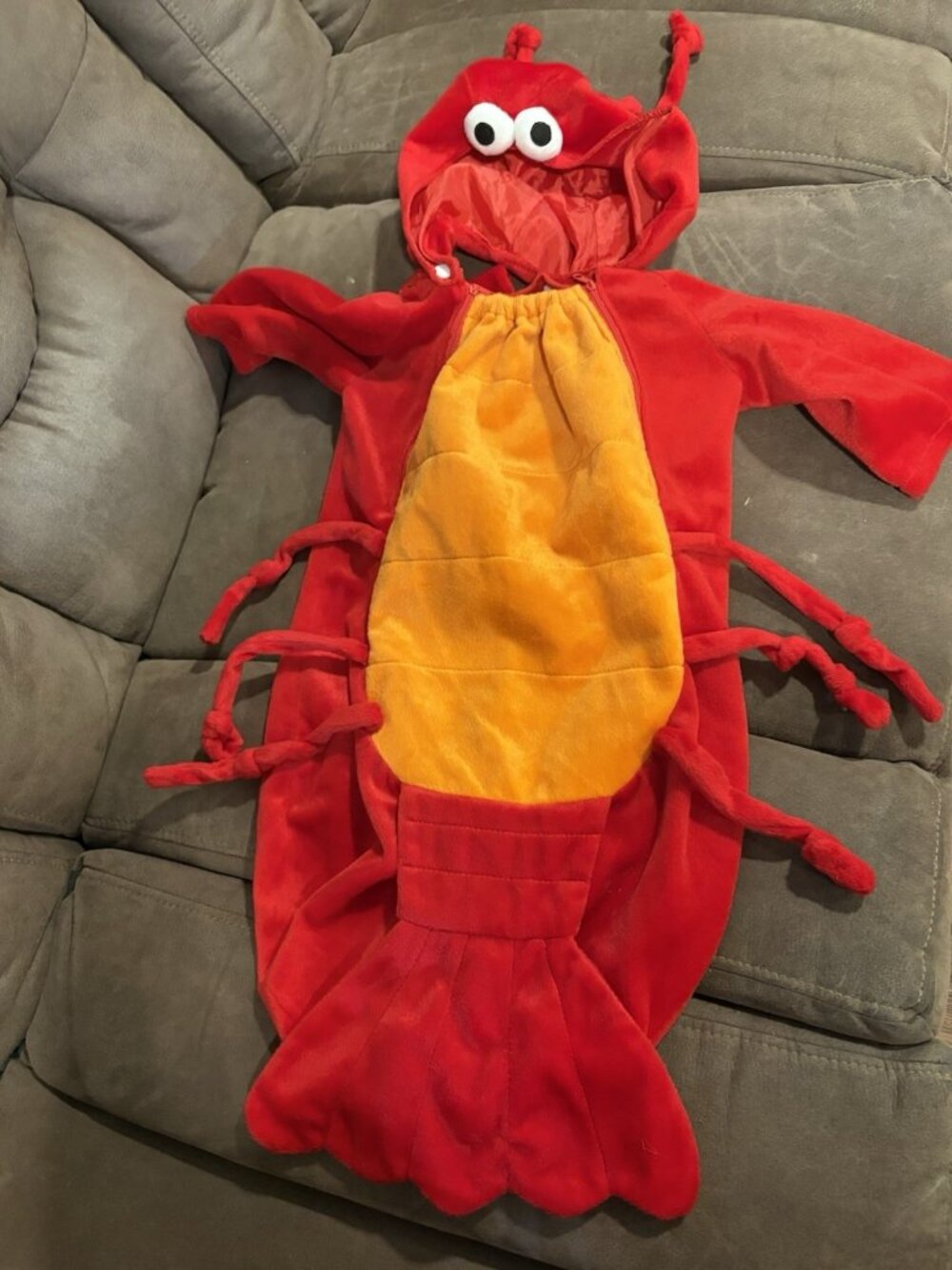 Fun World Lobster Infant Costume Outfit Size 12-24 Months Halloween